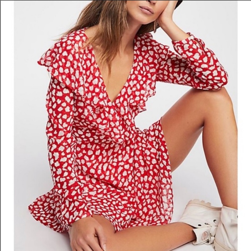 Free people NWT wrap dress
